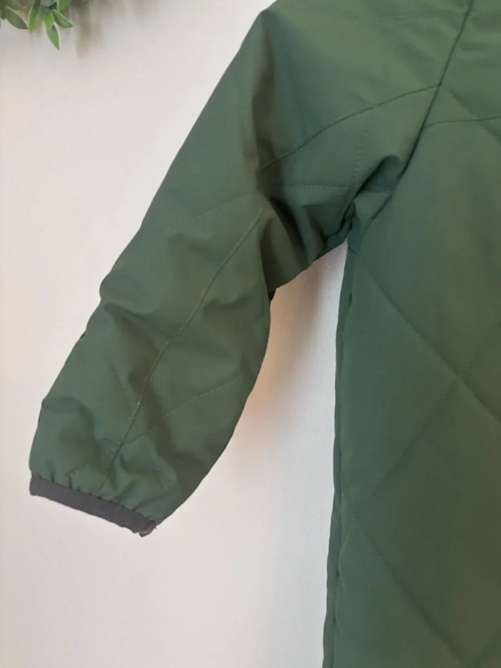 The North Face Infant 12-18M Snowsuit Green Quilted Hooded Bunting One Piece